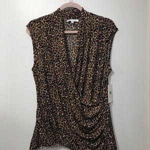 Chaus Leopard Sleeveless XL